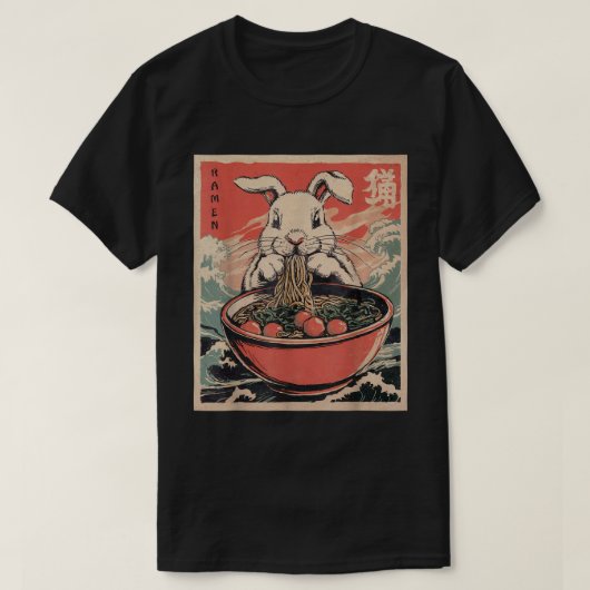 Paashaas Anime Ra Japans Kawaii Konijn T-shirt (Design voorkant)