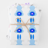 Paashaas Assortiment inpakpapier (Set van 3) (In situ)