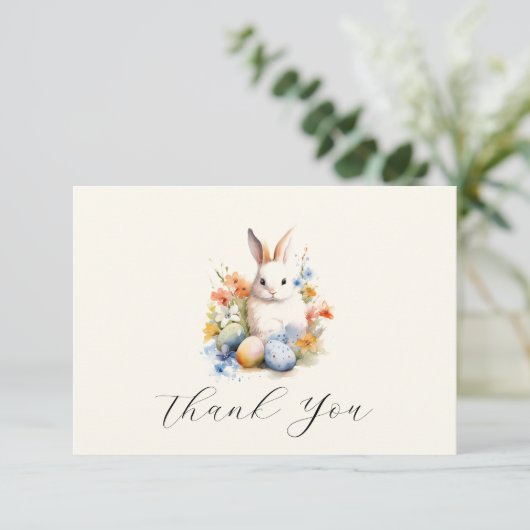 paashaas | BABY SHOWER | Aangepast Bedankkaart (Staand voorkant)