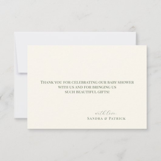 paashaas | BABY SHOWER | Aangepast Bedankkaart (Achterkant)