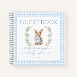 Paashaas baby shower gastenboek cadeau notitieboek