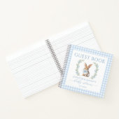 Paashaas baby shower gastenboek cadeau notitieboek (Binnen)