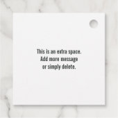 Paashaas Baby shower - mooi kleurrijk hart Bedankjes Labels (Achterkant)