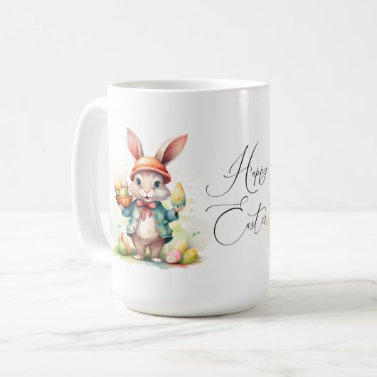 Paashaas Bezoeker Keramische Mok (Voorkant links)