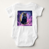 Paashaas Bezorging & Kosmische Kat Baby One Piece Romper (Achterkant)