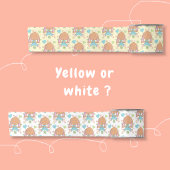 Paashaas Bloemen en Hartjes Witte Lint