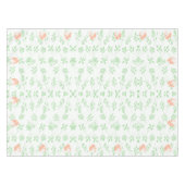 Paashaas Bloemen Tafelkleed - Wit & Groen (Voorkant (Horizontaal))