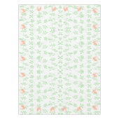 Paashaas Bloemen Tafelkleed - Wit & Groen (Voorkant)