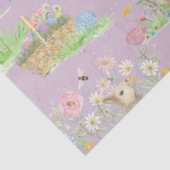 Paashaas Bloemen Vlinder Lavendel Decoupage Tissuepapier (Detail)