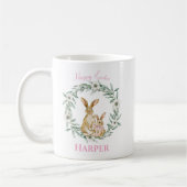 Paashaas Bloemenkrans Happy Easter Mok (Links)