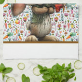 Paashaas Boeket Theedoek (Gevouwen)