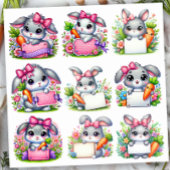 Paashaas Bord Houder Sticker