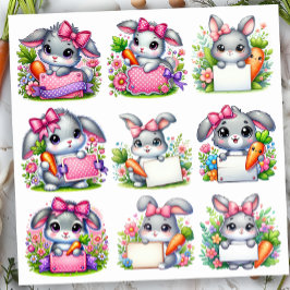 Paashaas Bord Houder Sticker