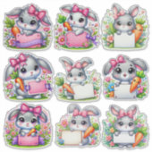 Paashaas Bordjes Houder Sticker (Voorkant)