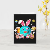 Paashaas bowlinguitrusting Drink biergrappig Kaart (Gele Bloem)