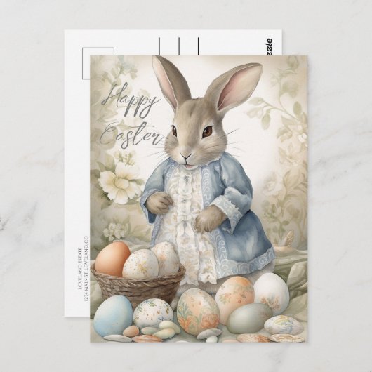 Paashaas Briefkaart (Voorkant / Achterkant)