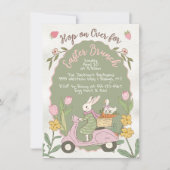 Paashaas Brunch Egg Hunt Party Kaart (Voorkant)