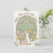 Paashaas Brunch Egg Hunt Party Kaart (Staand voorkant)