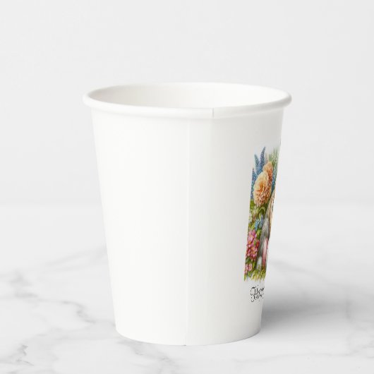 Paashaas Brunch / Party Paper cup Papieren Bekers (Rechts)