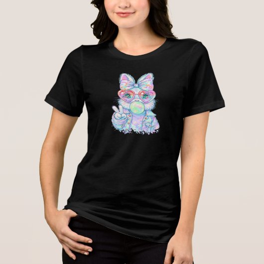 Paashaas Bubbel Tri-Blend Shirt (Voorkant)