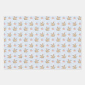 Paashaas Bunny Waterverf Roze Patroon Inpakpapier Vel (Voorkant 2)