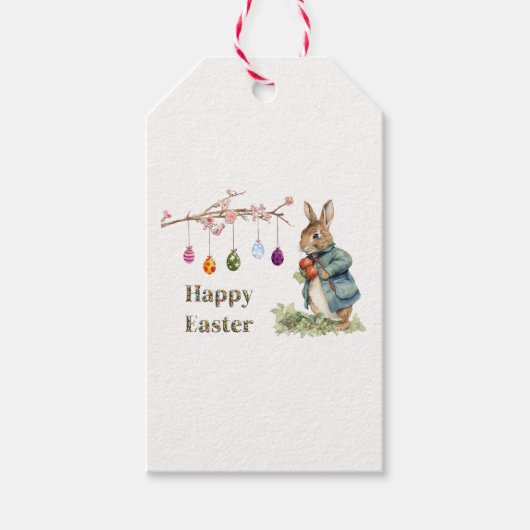 Paashaas cadeaulabel (Voorkant)