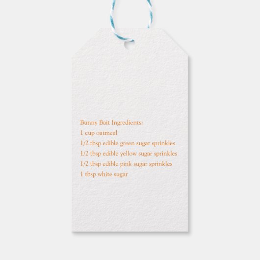 Paashaas Cadeaulabel (Achterkant)