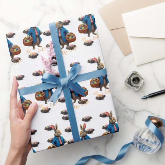 Paashaas cadeaupapier (Geschenken)