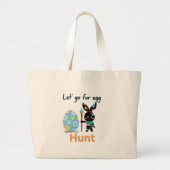 paashaas Canvas tas - "Laten we gaan voor (Voorkant)