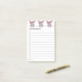 Paashaas Checklist Post-it® Notes (Op bureau)