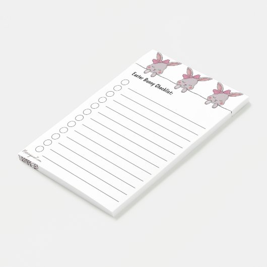 Paashaas Checklist Post-it® Notes (Schuin)