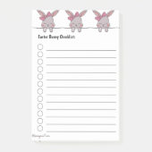 Paashaas Checklist Post-it® Notes (Voorkant)