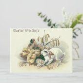 paashaas chick daisy kaart (Staand voorkant)