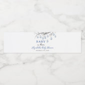 Paashaas Chinoiserie Baby shower Waterfles Etiket (Enkel label)