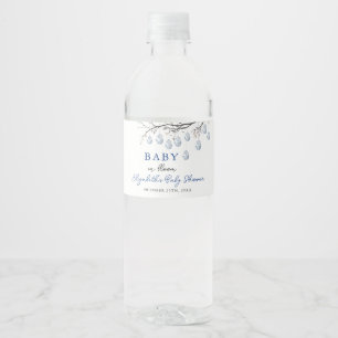 Paashaas Chinoiserie Baby shower Waterfles Etiket