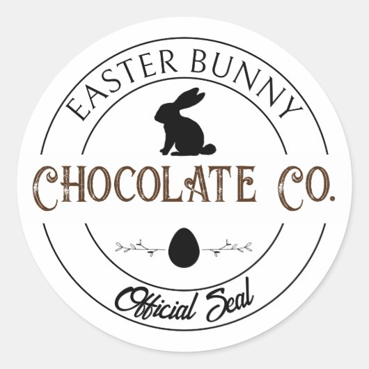 Paashaas Chocolade Company officieel zegel (Voorkant)