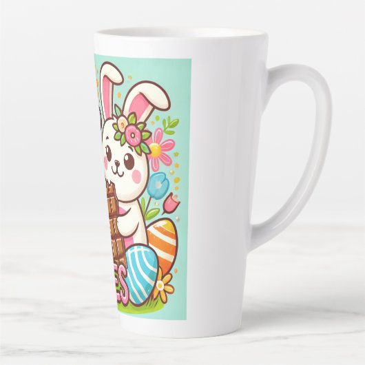 Paashaas chocolade liefhebbers latte mok (Rechts)