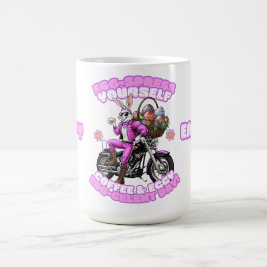 Paashaas Coffee Biker Mok – Eggspress Jezelf (Center)