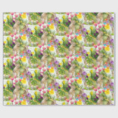 Paashaas collage ambacht / cadeaupapier (Vlak)