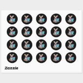 Paashaas Computer Videogame Liefhebbers 1 Ronde Sticker (Vel)