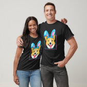 Paashaas Corgi Hond Paas Corgi T-shirt (Unisex)