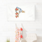 Paashaas Cottagecore Vintage Konijn Vrouwen Meisje Spandoek (Insitu)