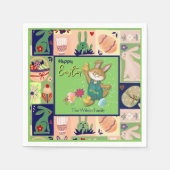 Paashaas Custom Kleurrijk Servet (Voorkant)