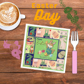 Paashaas Custom Kleurrijk Servet