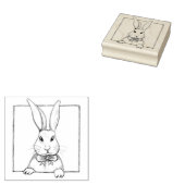 Paashaas Cute Konijn Scrapbooking Journaling Rubberstempel (Gestempeld)