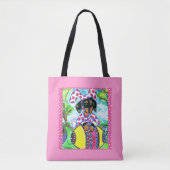 Paashaas Dachshund  Tote Bag (Voorkant)