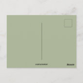 paashaas dansen met een klein meisje briefkaart (Achterkant)