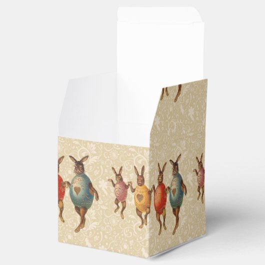 Paashaas dansende eieren bedankdoosjes (Geopend)