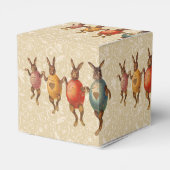 Paashaas dansende eieren bedankdoosjes (Achterkant)