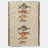 Paashaas dansende eieren deken (Voorkant Verticaal)